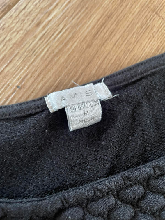 AMISU teksturisana crna bluza  slika #4