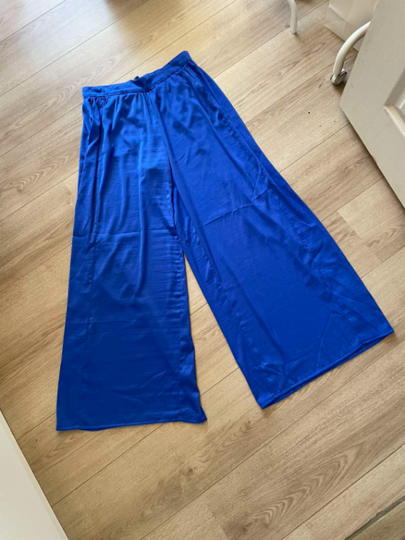 MANGO royal blue palaco pantalone  slika #1