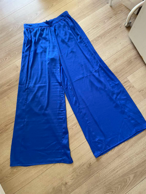 MANGO royal blue palaco pantalone  slika #2