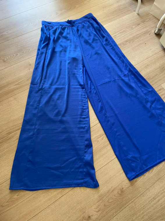 MANGO royal blue palaco pantalone  slika #3