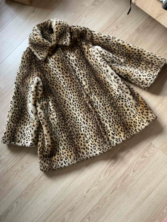 Leopard bunda od veštačkog krzna slika #1