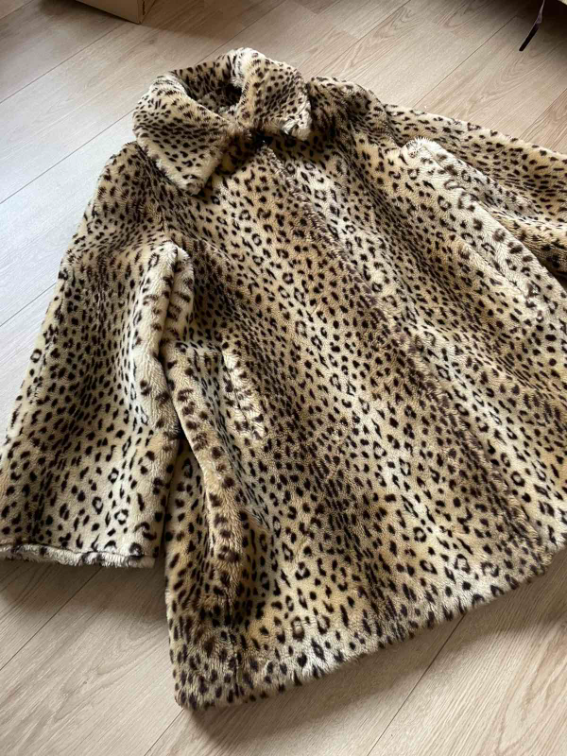 Leopard bunda od veštačkog krzna slika #2