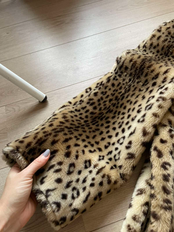 Leopard bunda od veštačkog krzna slika #4