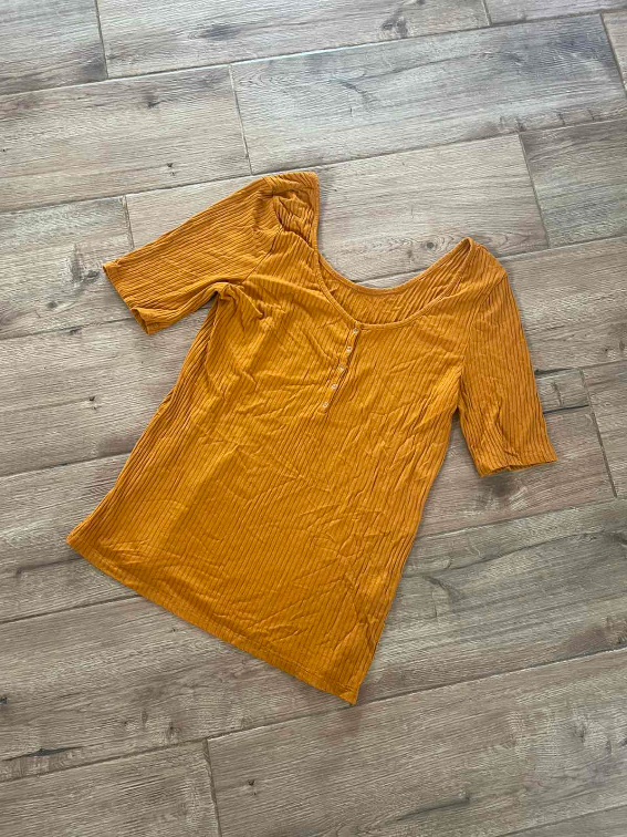 Mustard rebrasta majica  slika #2