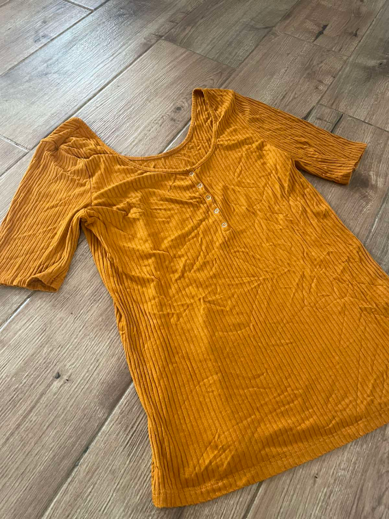 Mustard rebrasta majica  slika #3