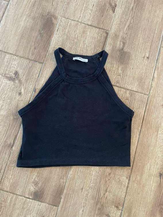 ZARA crni krop top  slika #2