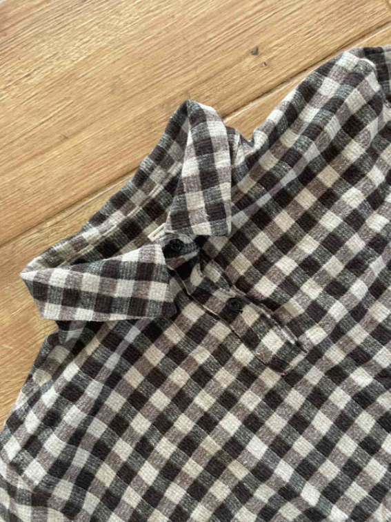 Oversize karirana košulja  slika #4