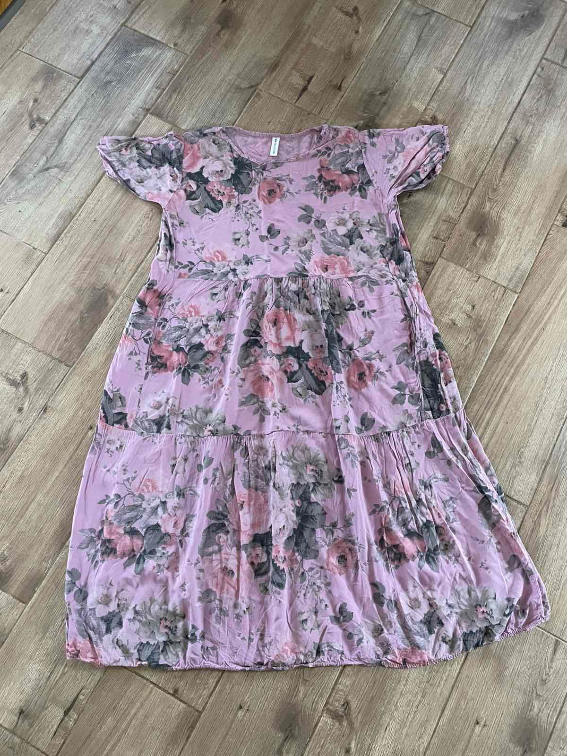 Cvetna roze haljina slika #2