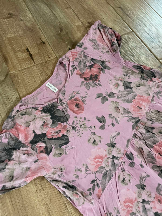 Cvetna roze haljina slika #4