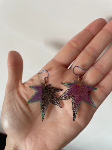 Laser cut listovi minđuše NOVO