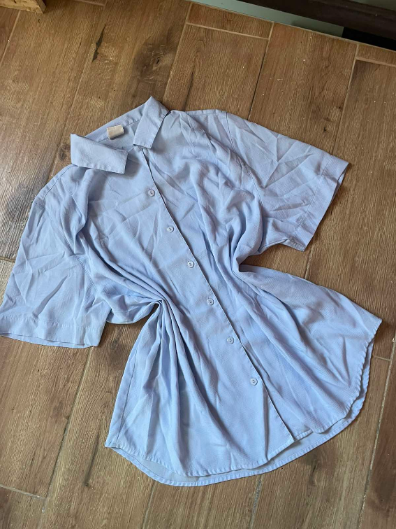 Vintage oversize plava košulja  slika #2