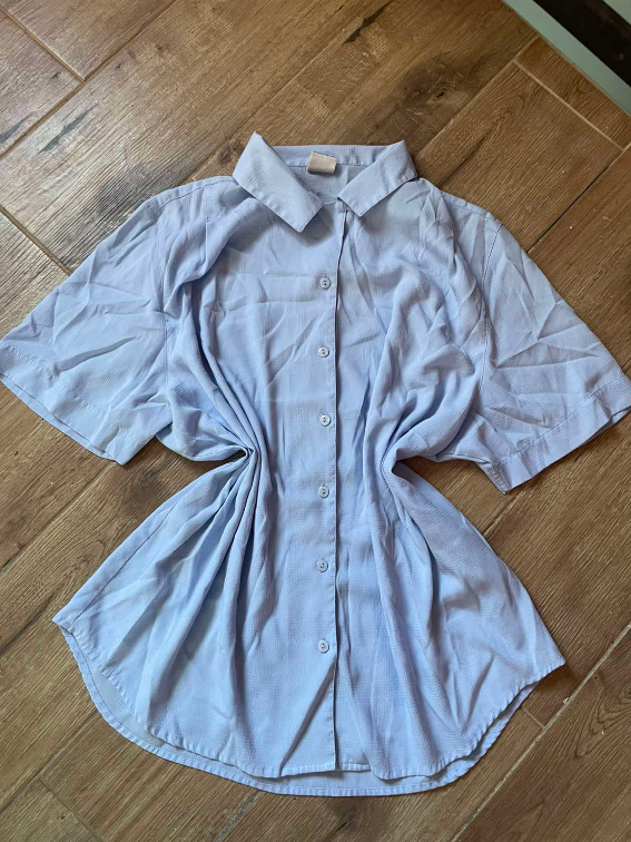 Vintage oversize plava košulja  slika #3