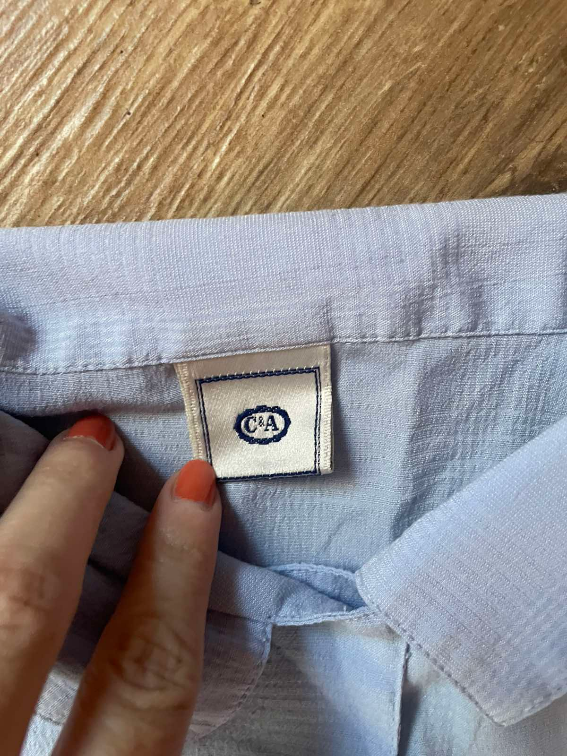 Vintage oversize plava košulja  slika #5