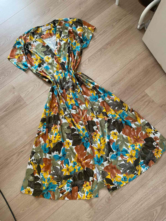 Vintage haljina u jesenjim bojama  slika #2