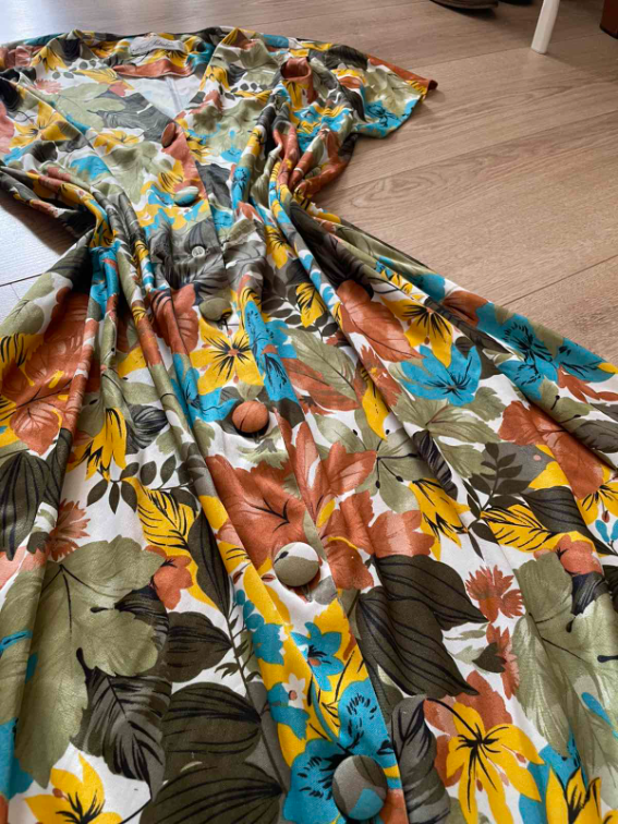 Vintage haljina u jesenjim bojama  slika #4