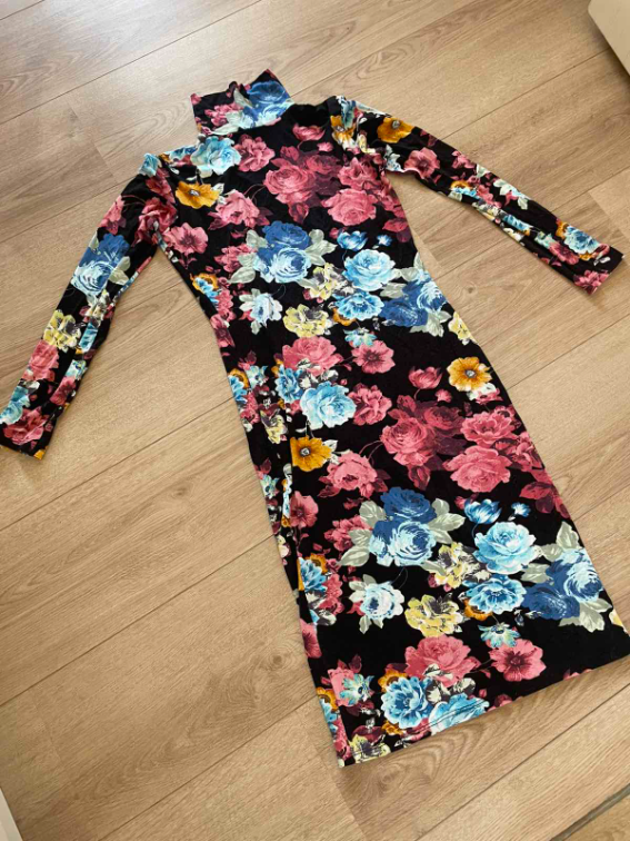 Cvetna haljina polurolka  slika #2