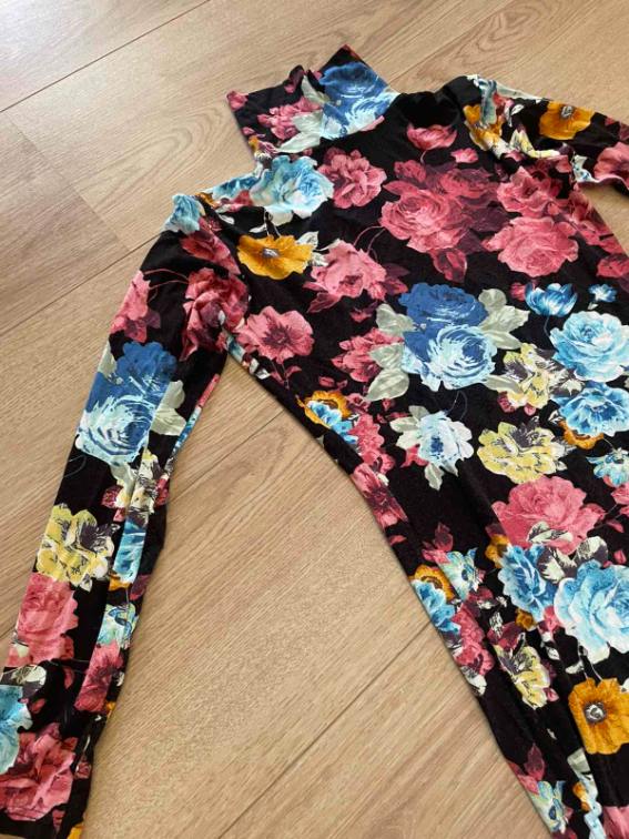 Cvetna haljina polurolka  slika #3