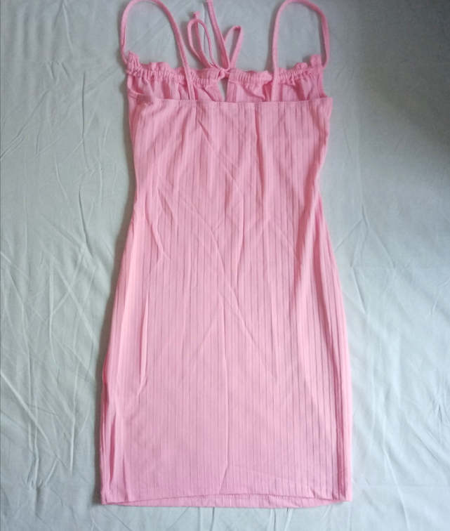 Roze mini haljinica slika #2