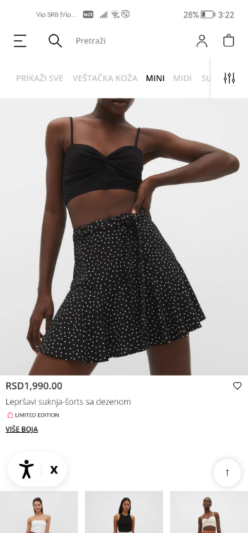 Suknja šorts slika #4