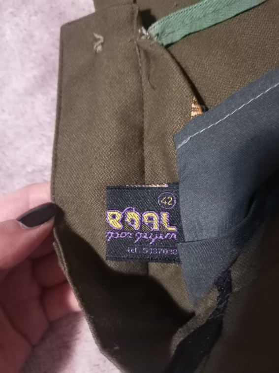 Midi maslinasta suknja slika #4