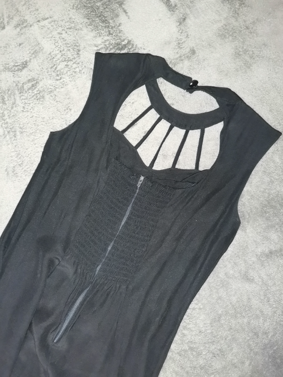 Midi crna haljina slika #3