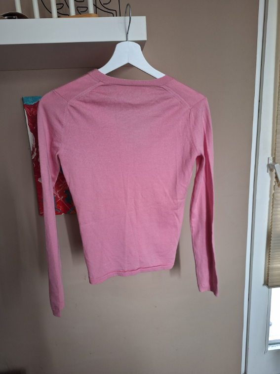 Tommy Hilfiger pink dzemperic od merino vune slika #3
