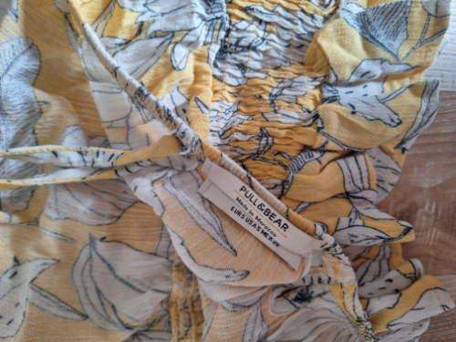Pull&bear cvetni zuti crop top thumbnail #4