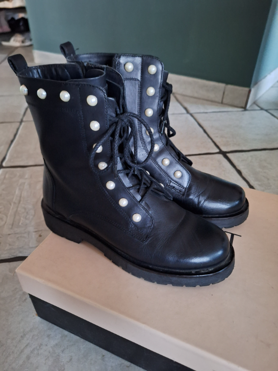 Twinset kozne cizme martinke slika #5