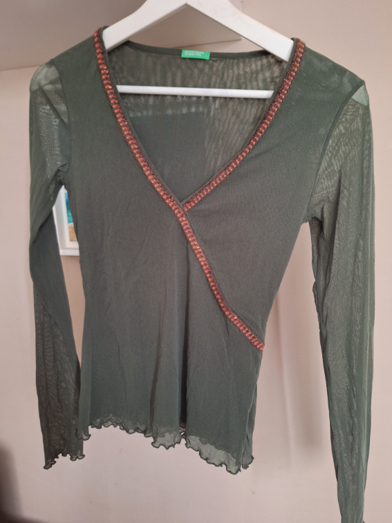 Benetton poluprovidna majica slika #2