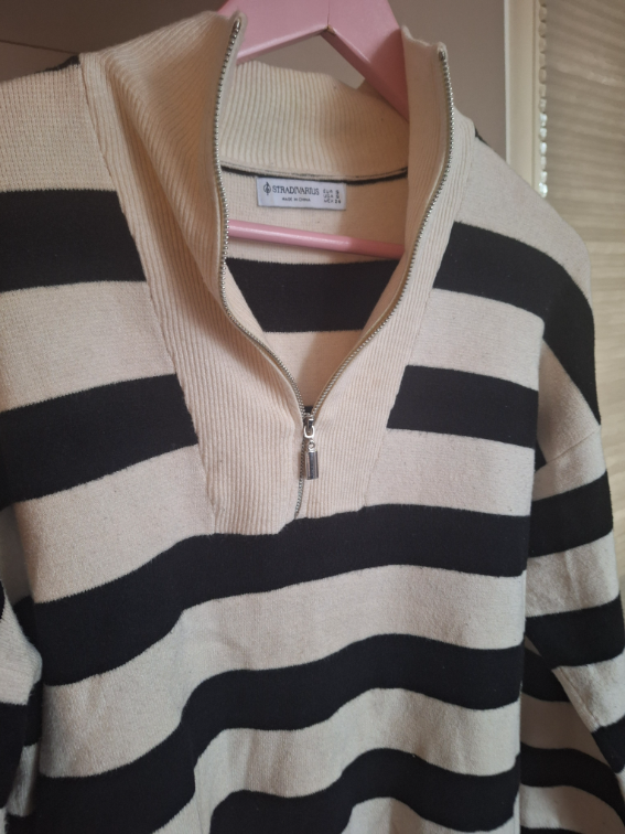 Stradivarius prugasti dzemper slika #3