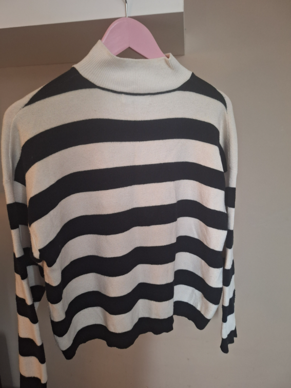 Stradivarius prugasti dzemper slika #5