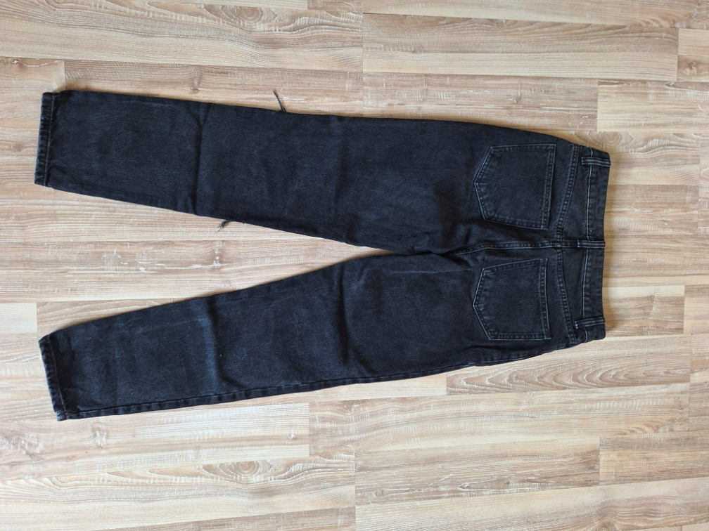 Zara mom jeans crne farmerke slika #4