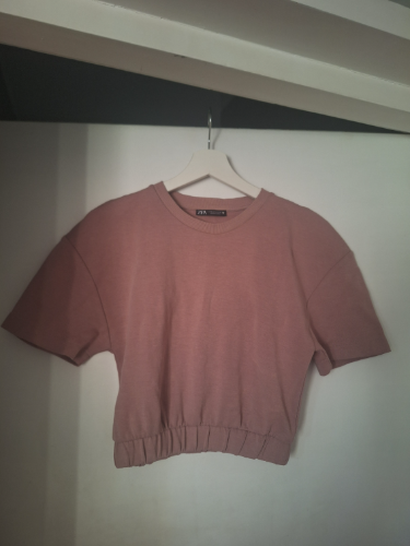Zara crop duks