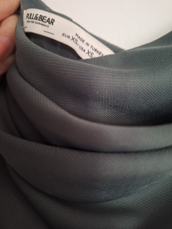 Pull&bear zelena haljina sa slicem slika #2