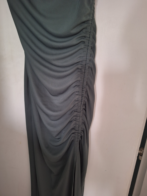Pull&bear zelena haljina sa slicem slika #3
