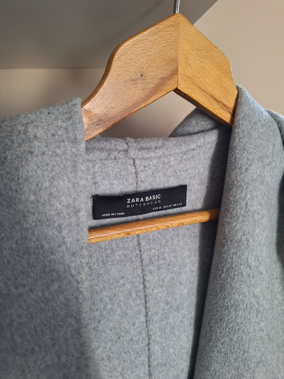 Zara sivi kaput slika #4