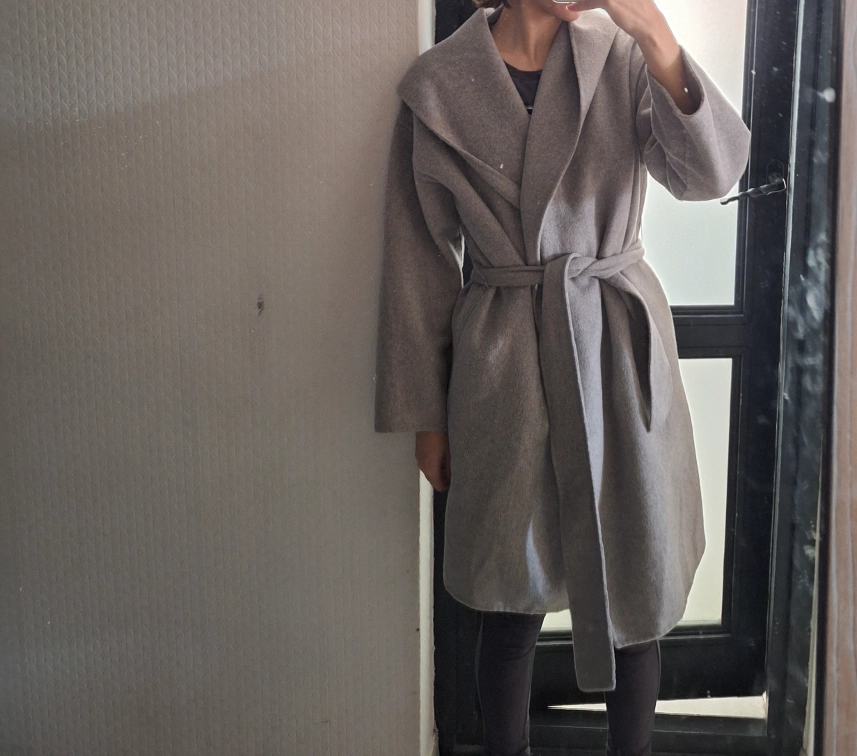 Zara sivi kaput slika #2