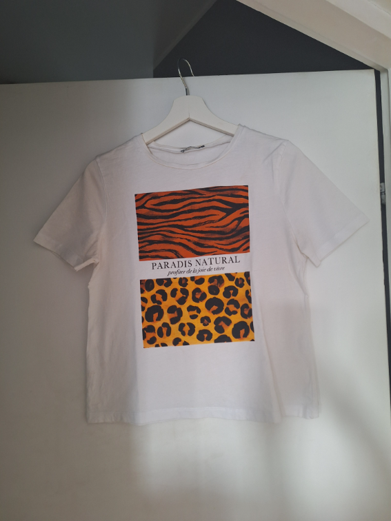 Zara animal print majica slika #1