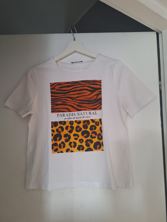 Zara animal print majica slika #2