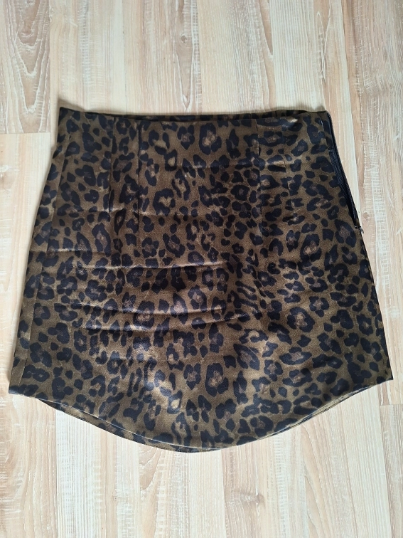 Zara leopard print satenska mini suknja slika #2