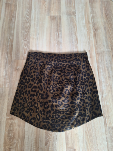 Zara leopard print satenska mini suknja
