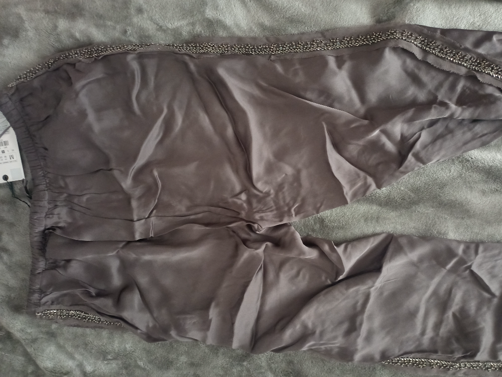 Zara satenske pantalone  slika #4