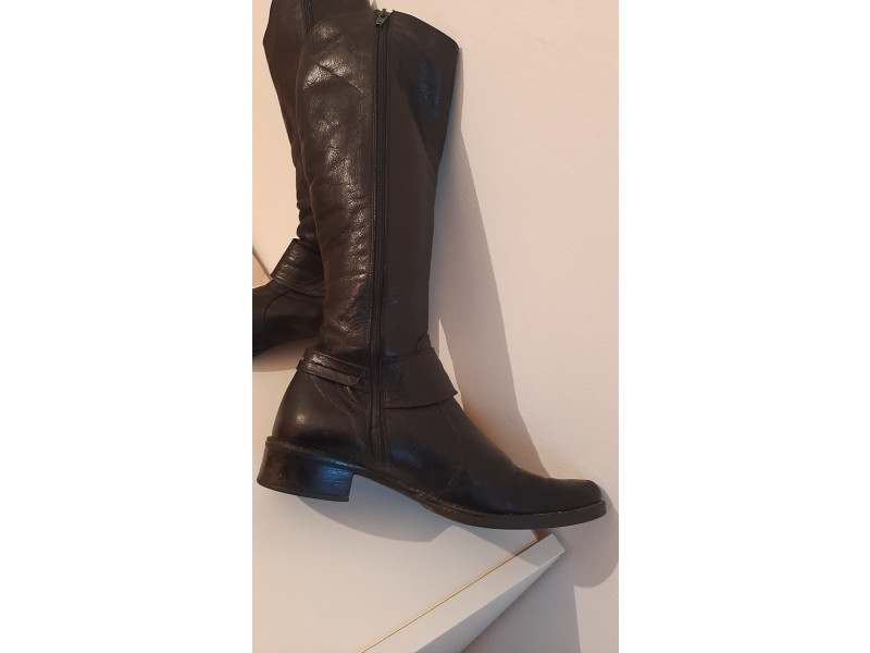 Kožne čizme ug 25 cm slika #4