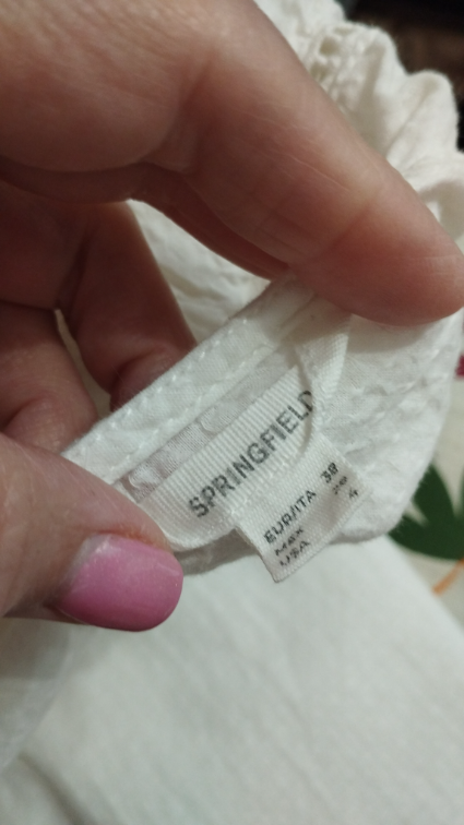 SPRINGFIELD BELA BLUZA slika #4