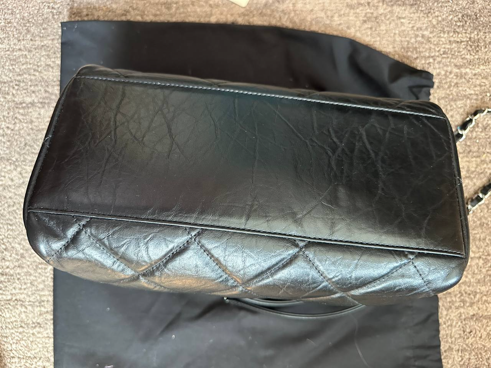 Chanel bowling bag crna nova slika #3