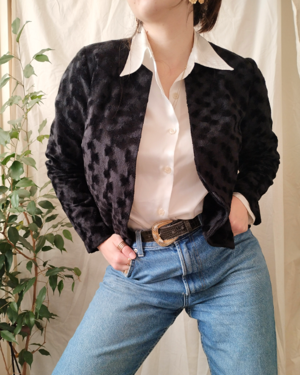 Eko crna jakna-bunda slika #1