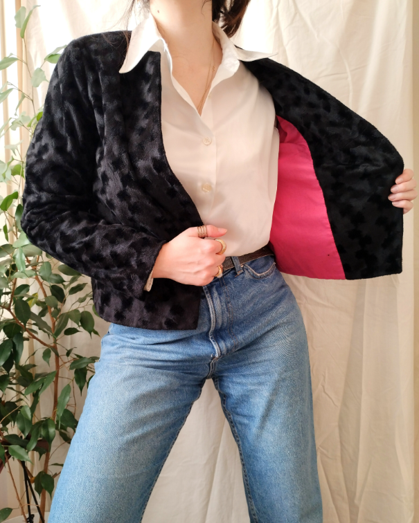 Eko crna jakna-bunda slika #2