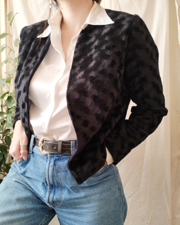 Eko crna jakna-bunda slika #5