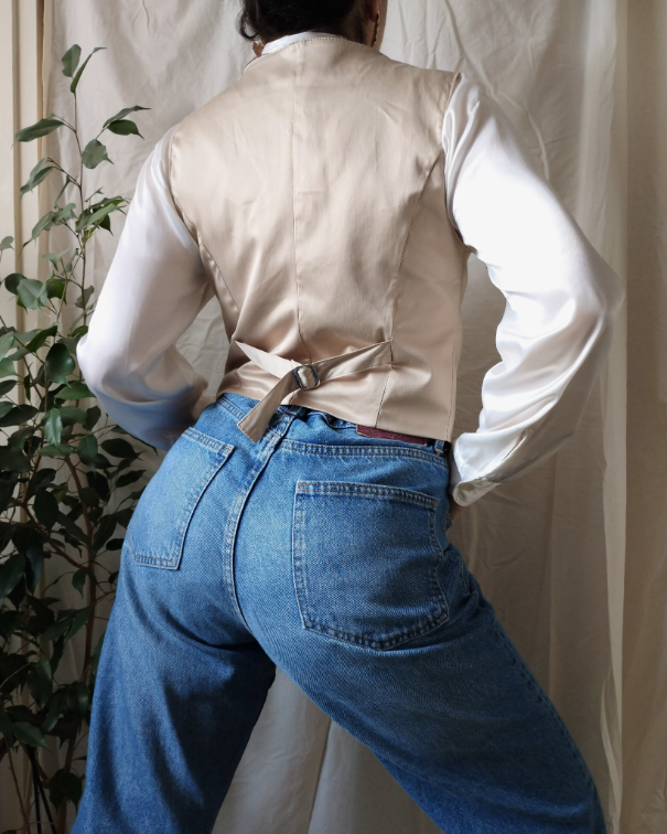 Italijanski bež prsluk slika #3