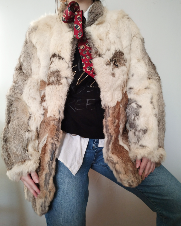 Vintage bunda od prirodnog krzna slika #5